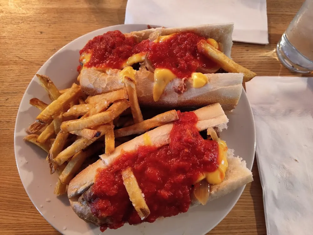 Cheesesteak and French Fries